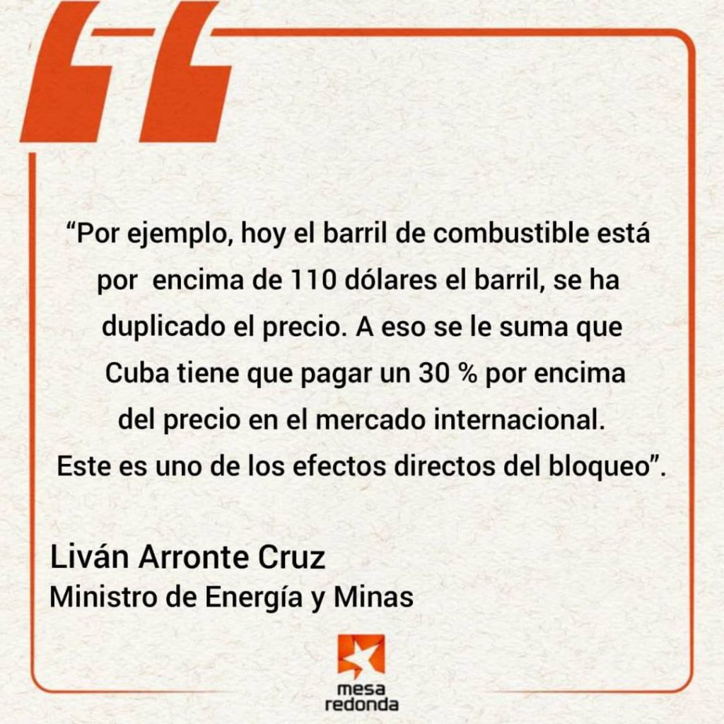 Incidencia del precio de los combustibles en la situación del sistema electroenergético.