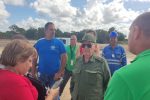 general de división Ramón Pardo Guerra, jefe del Estado Mayor Nacional de la Defensa Civil, apreció hoy avances en la recuperación de la local Base de Supertanqueros