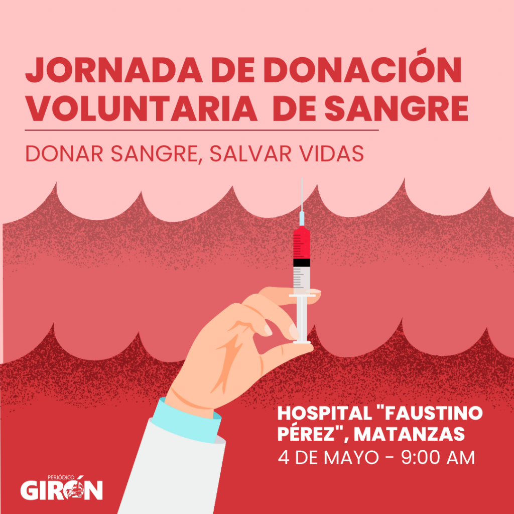 Convocan a donaciones de sangre en el Hospital Faustino Pérez