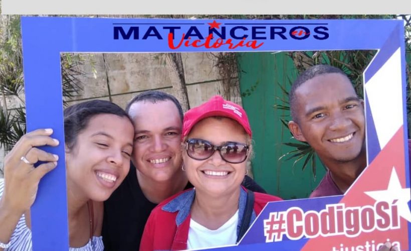 La ciudad de Matanzas fue escenario hoy de una caminata en apoyo al nuevo Código de las Familias.