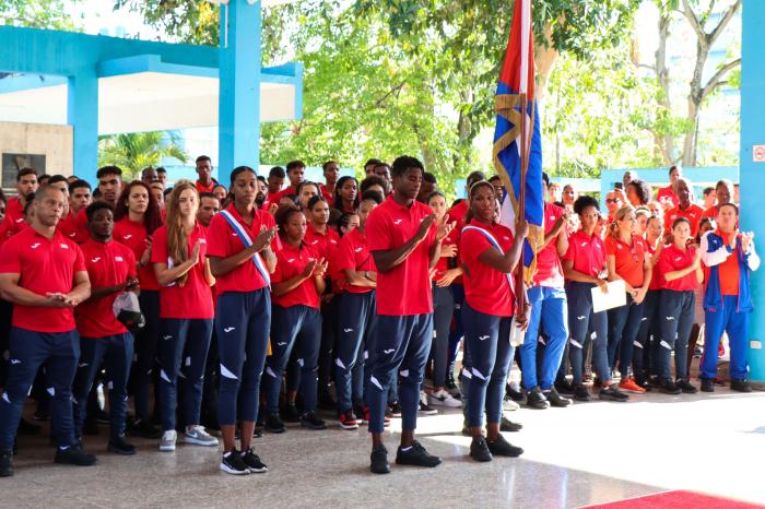 Delegación cubana a los Juegos del ALBA