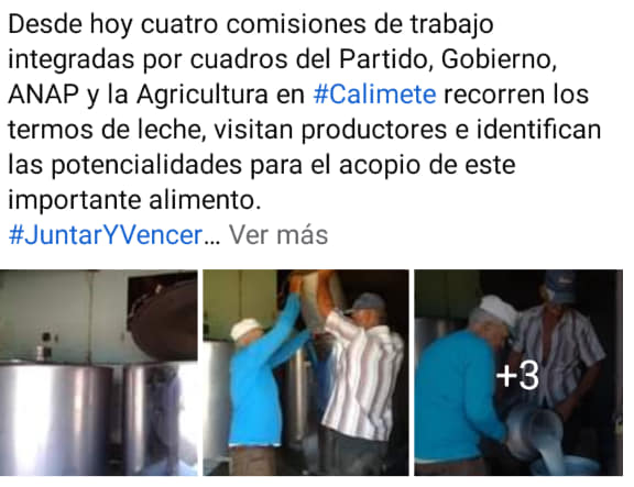 La Empresa de Productos Lácteos de Matanzas informa que hoy en la provincia existe una diferencia entre la leche que se acopia y la cantidad de niños que deben recibirla.