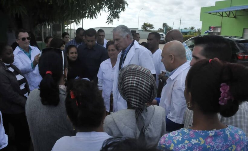 El presidente de la República, Miguel Díaz-Canel Bermúdez visitó este viernes centros económicos y sociales del municipio Cárdenas.