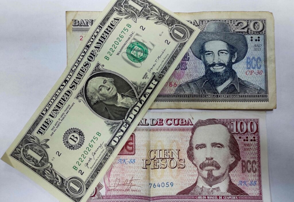 Mercado cambiario en Cuba