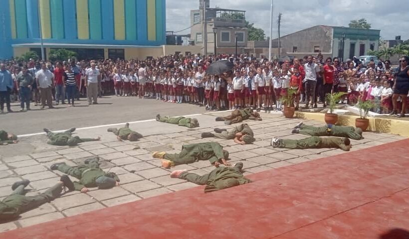 Con una demostración de la toma del Cuartel Goicuría, inició este 29 de abril el acto por el 68 aniversario de este suceso en Matanzas.