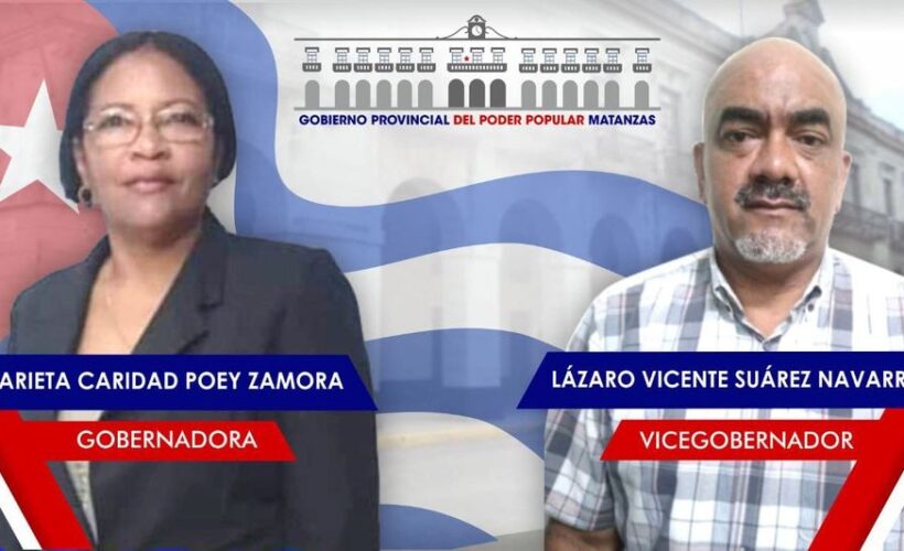 De acuerdo con los resultados y según lo regulado por el Artículo N. 249.1 de la Ley Electoral, al alcanzar más de la mitad de los votos válidos emitidos, resultó Marieta Caridad Poey Zamora electa Gobernadora de Matanzas, y Lázaro Vicente Suárez Navarro como Vicegobernador.
