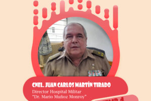 Más de tres décadas lleva el coronel Juan Carlos Martín Tirado vinculado al Hospital Militar "Dr. Mario Muñoz Monroy", centro al que llegó como interno y que comanda desde hace cerca de 17 años.