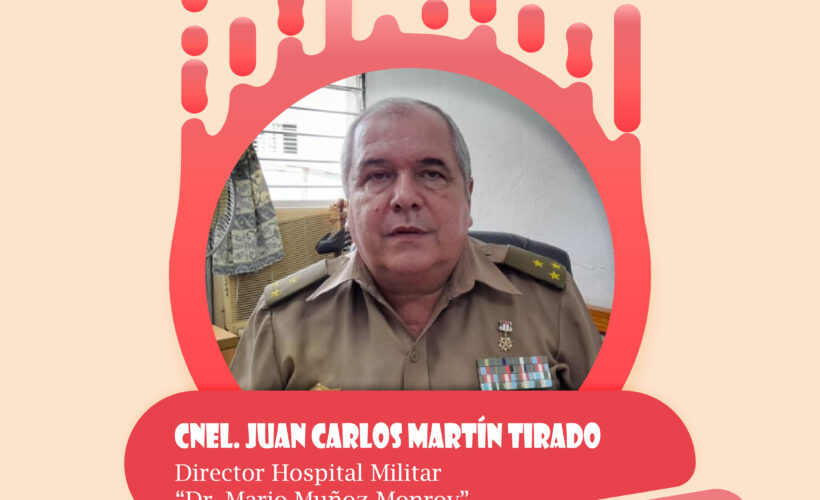 Más de tres décadas lleva el coronel Juan Carlos Martín Tirado vinculado al Hospital Militar "Dr. Mario Muñoz Monroy", centro al que llegó como interno y que comanda desde hace cerca de 17 años.