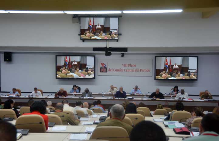 La segunda y última jornada del VIII Pleno del Comité Central del Partido Comunista de Cuba (CC PCC) comenzó hoy),  encabezado por Miguel Díaz-Canel, Primer Secretario del CC PCC y Presidente de la República.