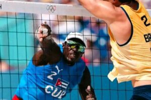 Victoria de Cuba ante Brasil en el voleibol de playa