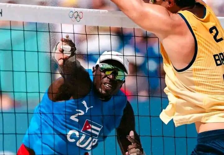 Victoria de Cuba ante Brasil en el voleibol de playa