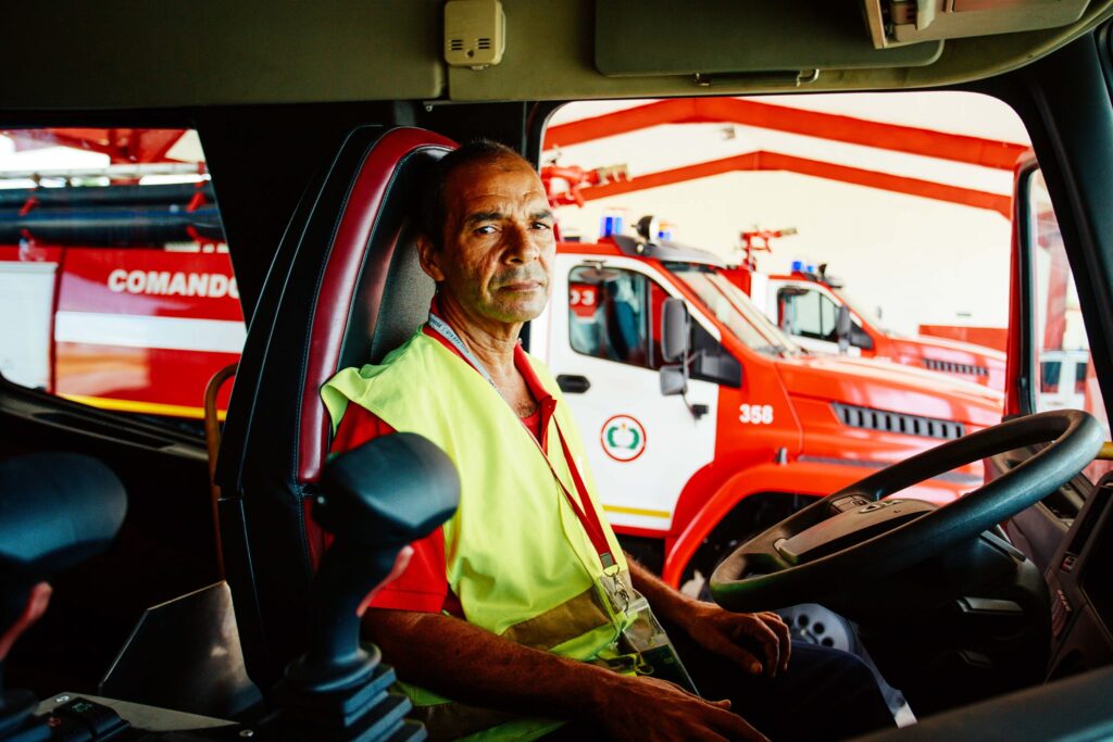 Aballí, la historia del chofer del comando de bomberos del aeropuerto