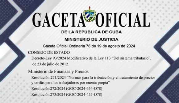 Se actualizan disposiciones normativas que regulan los actores económicos no estatales. Cuba