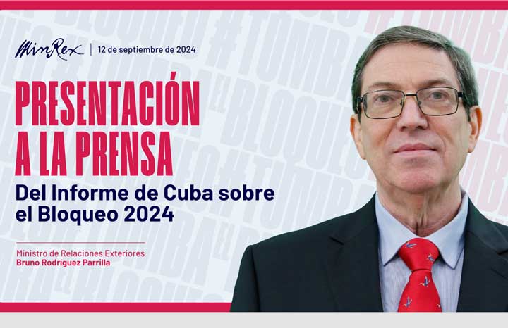 Presentará Cuba este jueves informe nacional contra el bloqueo