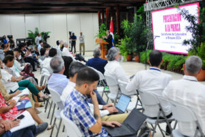 Bruno Rodríguez Parrilla, ministro de Relaciones Exteriores de Cuba, durante la presentación a la prensa nacional y extranjera del Informe sobre el Bloqueo, en el Salón de Protocolo El Laguito, en La Habana. Foto: Marcelino Vázquez Hernández/Cubadebate