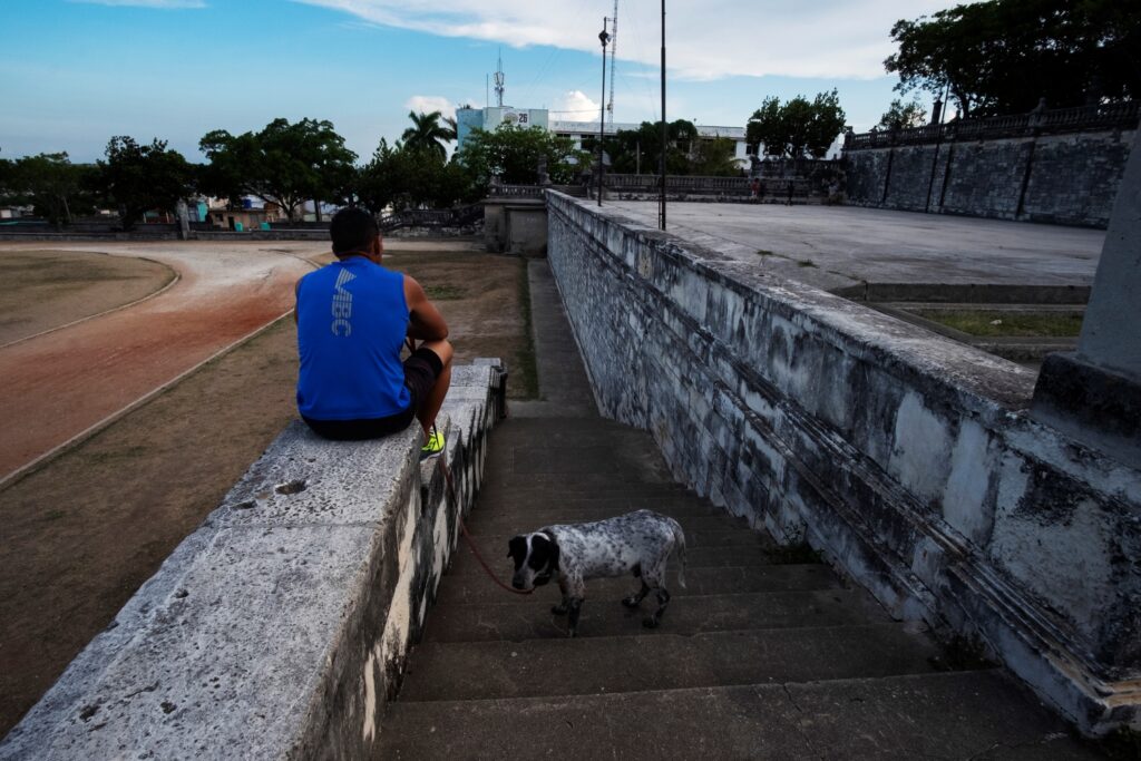 La soledad del corredor sin fondo. (Foto: Julio César García)