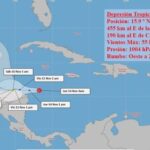 Se forma la decimonovena depresión tropical