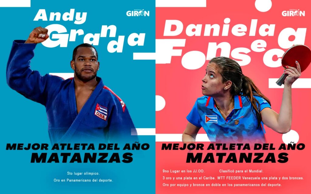 Deporte. Andy Granda y Daniela Fonseca