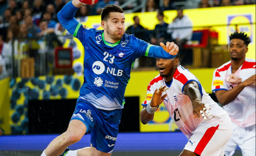 Campeonato de Balonmano Cuba vs Eslovenia. Foto tomada del sitio del evento