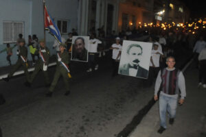 Este 27 de enero se reeditó en Matanzas la tradicional marcha de las antorchas en vísperas del nacimiento de José Martí