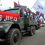 Matanzas honra a Fidel y a la histórica Caravana de la Libertad. Foto: Raúl Navarro Fuentes