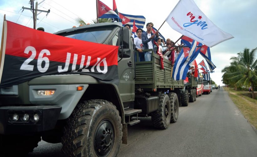 Matanzas honra a Fidel y a la histórica Caravana de la Libertad. Foto: Raúl Navarro Fuentes