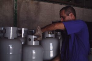 Entrega de gas licuado