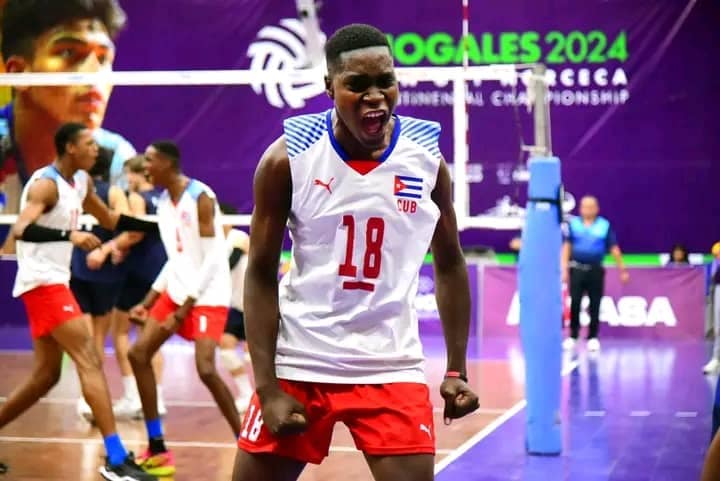 Ronaldo Pedro Flaquet, promesa del voleibol cubano. Foto: tomada del perfil de Facebook de Amparo Barbon Fernandez