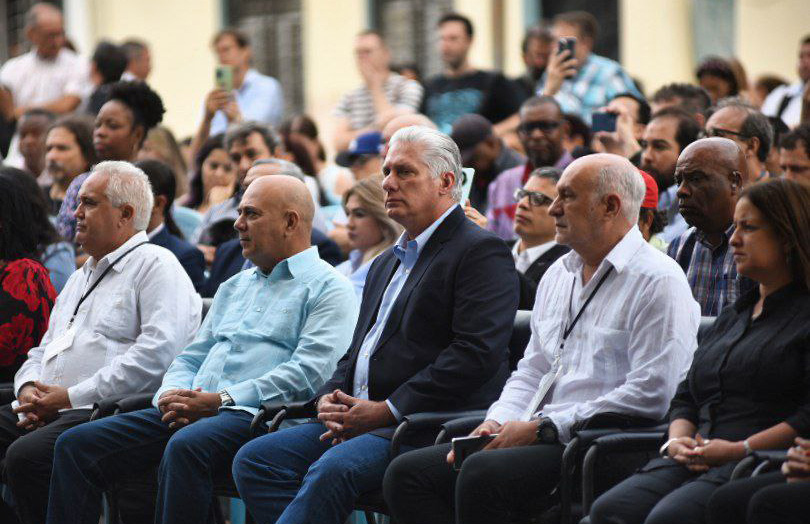 Asiste Díaz-Canel a apertura del IV Coloquio Internacional Patria