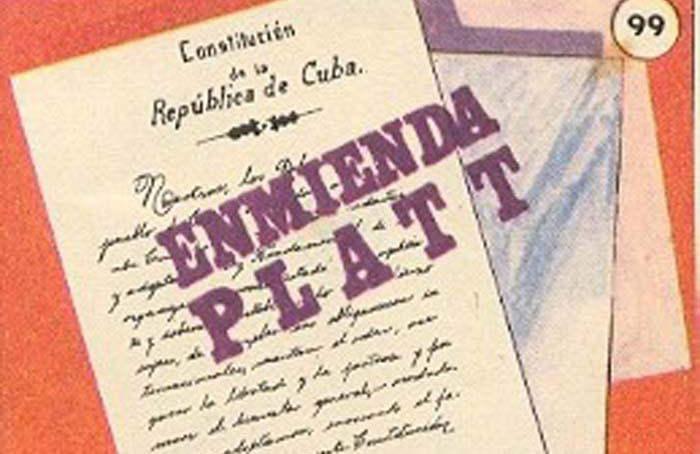 Enmienda Platt, táctica imperialista de dominio sobre Cuba