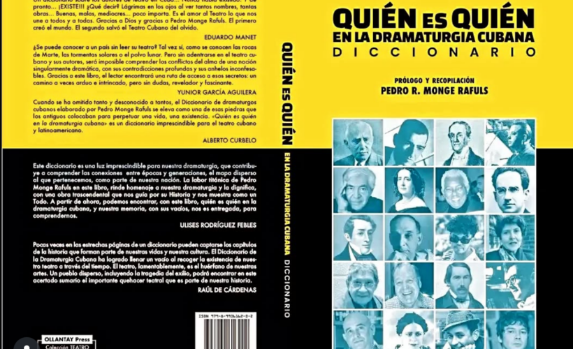 Diccionario de la dramaturgia cubana de Pedro Monge
