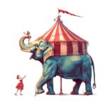 ¡Una elefanta en Ciénaga de Zapata!. Imagen ilustrativa tomada de pngtree.com