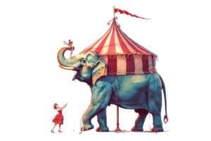 ¡Una elefanta en Ciénaga de Zapata!. Imagen ilustrativa tomada de pngtree.com