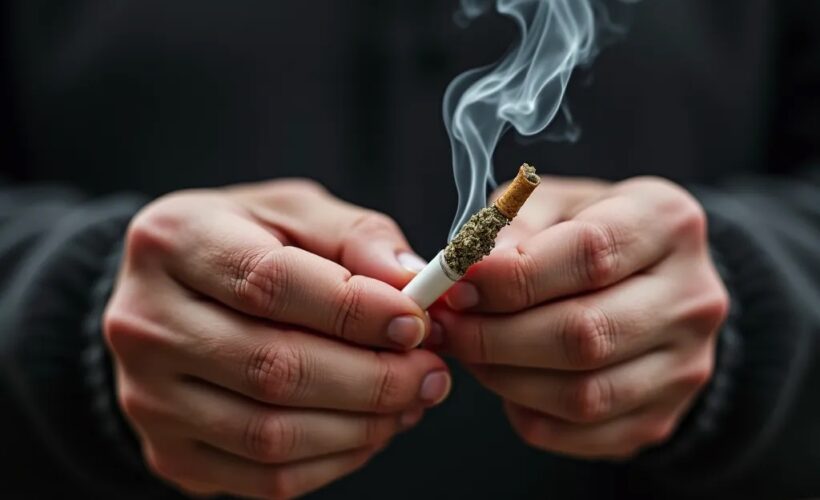 No a las drogas. Imagen generada por IA con FLUX.1 en Huggingface