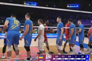 Cuba cede ante Ucrania en la Liga de Naciones de Voleibol