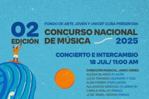 Fondo de Arte Joven y UNICEF Cuba presentarán en Matanzas la segunda edición del Concurso Nacional de Música