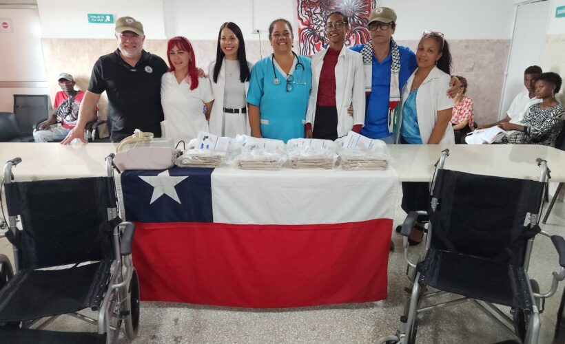 Fundación Varsot entrega donativo en Matanzas. Foto: Humberto Fuentes Rodríguez