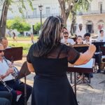 "Entre danzones, festeja a Matanzas, la Banda Provincial de Conciertos". Fotos: Flavia de los Angeles Contreras Vega