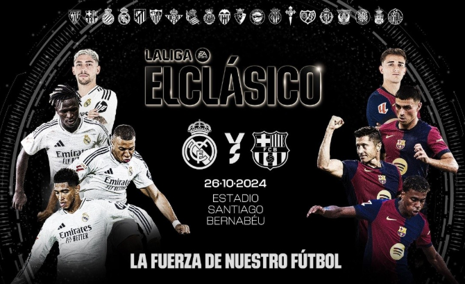 Clásico español: Barcelona vs Real Madrid. Foto: tomada de elgrafico.com