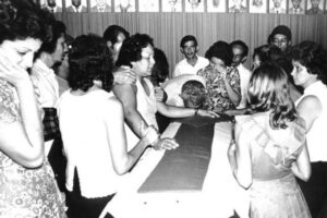 Familiares de las víctimas del sabotaje al avión de Cubana el 6 de octubre de 1976, el crimen de Barbados. Foto: Jorge Oller/ Granma.