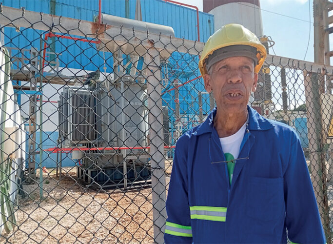 La innovación del transformador de arranque está considerada por la Unión Eléctrica como una de las más relevantes de la CTE Antonio Guiteras. Foto: Noryis