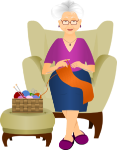 Abuelita tejiendo. Foto: tomada de pixabay