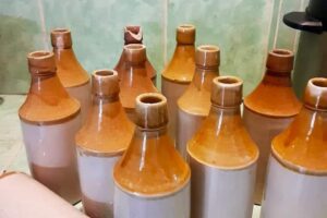 Viejas canecas de cerveza