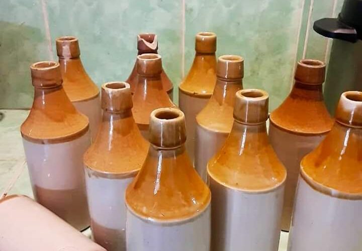 Viejas canecas de cerveza