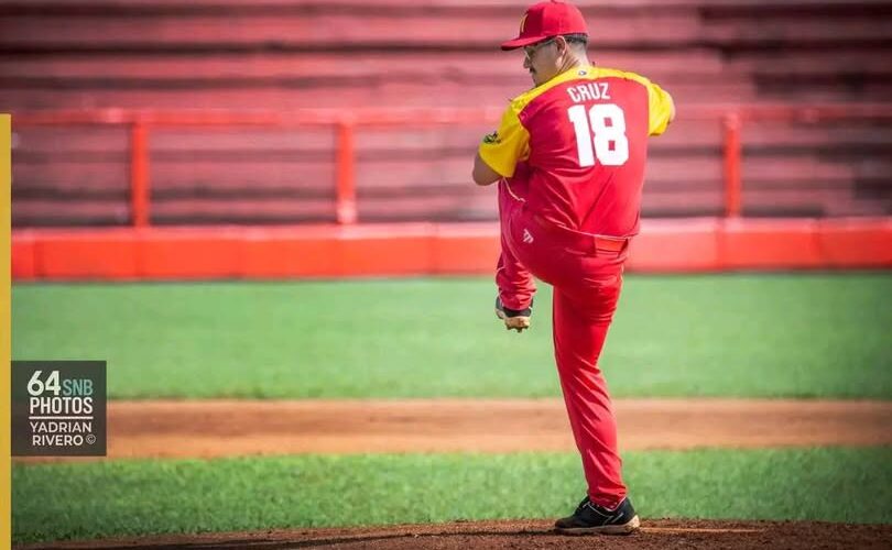 El cocodrilo se creció en el pantano con protagonismo para el lanzador Shaiel Cruz. Foto: Tomada de la página en Facebook de La Banda Yumurina