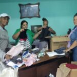 Mujeres matanceras preparan donativo para afectados por el huracán Melissa
