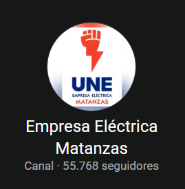 Canal de Whatsapp de la Empresa Eléctrica Matanzas - Unión Eléctrica