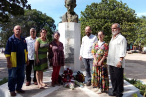 Visita Jagüey Grande Leonid Savin, Presidente de la Junta Directiva de la Fundación Fidel Castro de Rusia