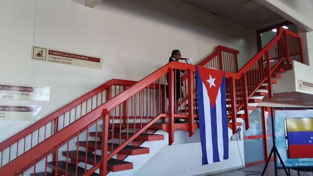 Aeropuerto de Varadero acoge matutino especial en solidaridad con Venezuela y homenaje a combatientes cubanos