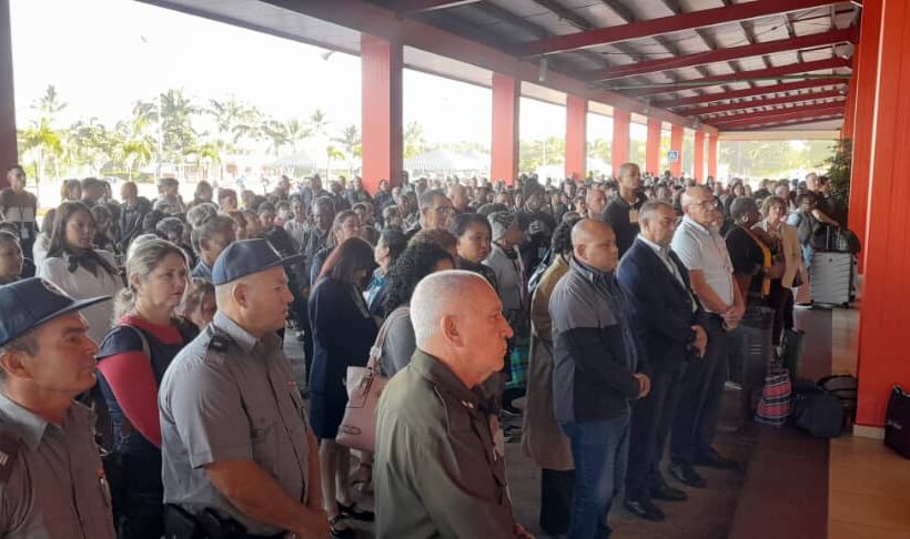 Aeropuerto de Varadero acoge matutino especial en solidaridad con Venezuela y homenaje a combatientes cubanos